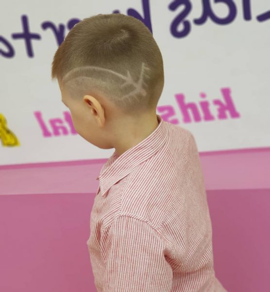 Toddler Boy Dive Plane Fade Undercut Hairstyle