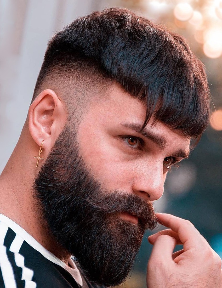 Buzz Cut Hairstyle With Beard - Srzofaa