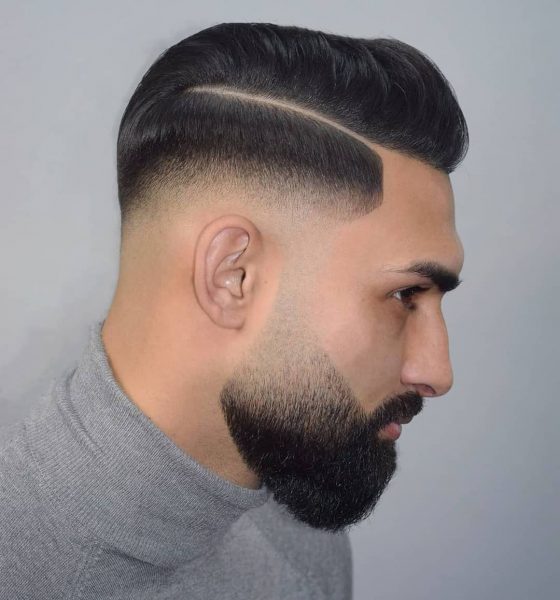 Comb Over Hairstyle for Black Hair Men