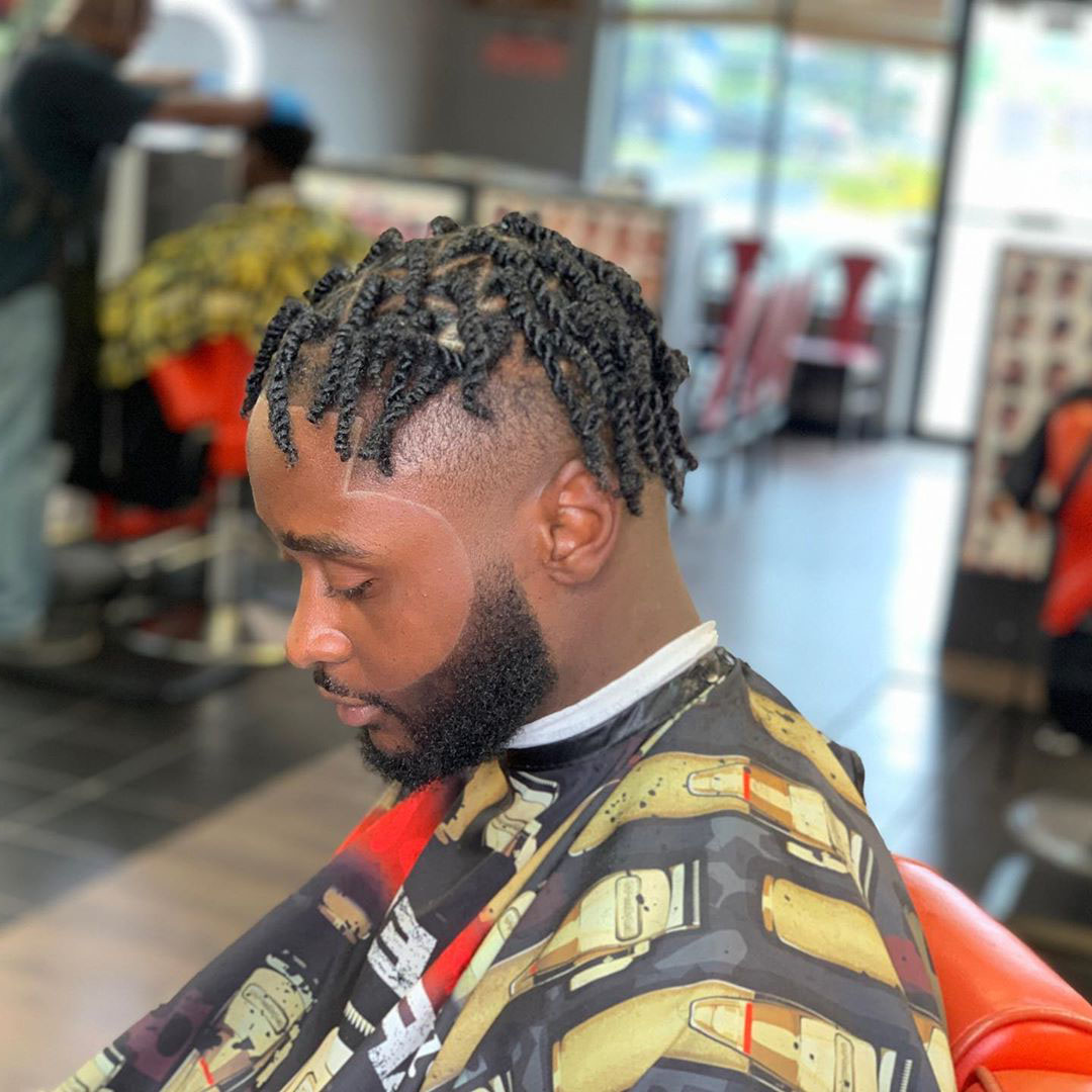 dreads with fade in front