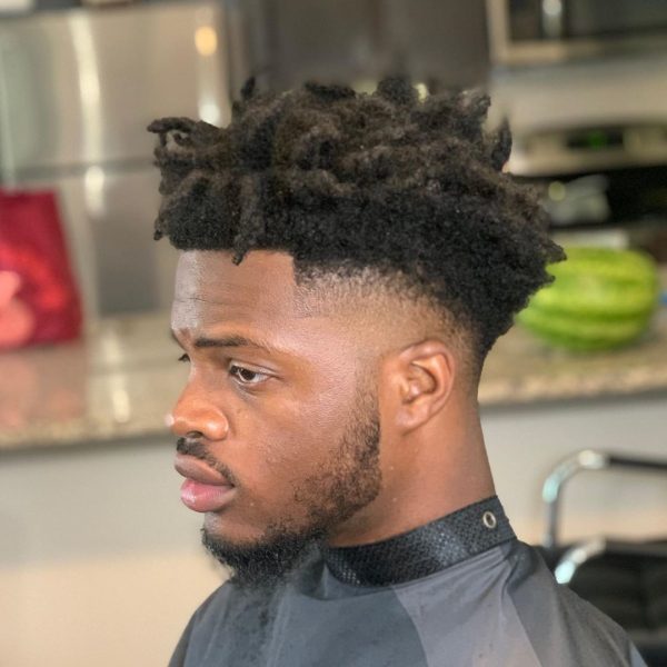 Drop Fade Haircut for Black Men