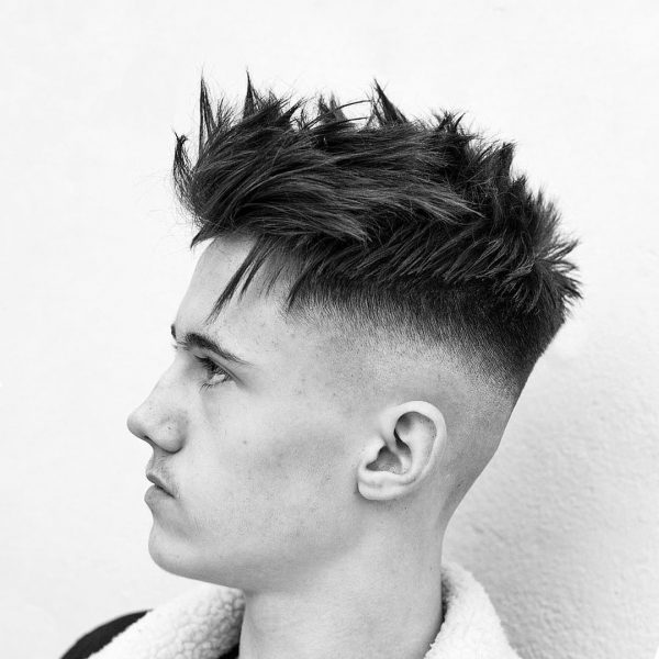 Messy Quiff Hairstyle for Thick Hair