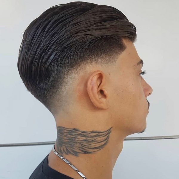 Slicked Back Hairstyle for Long Hair Guys