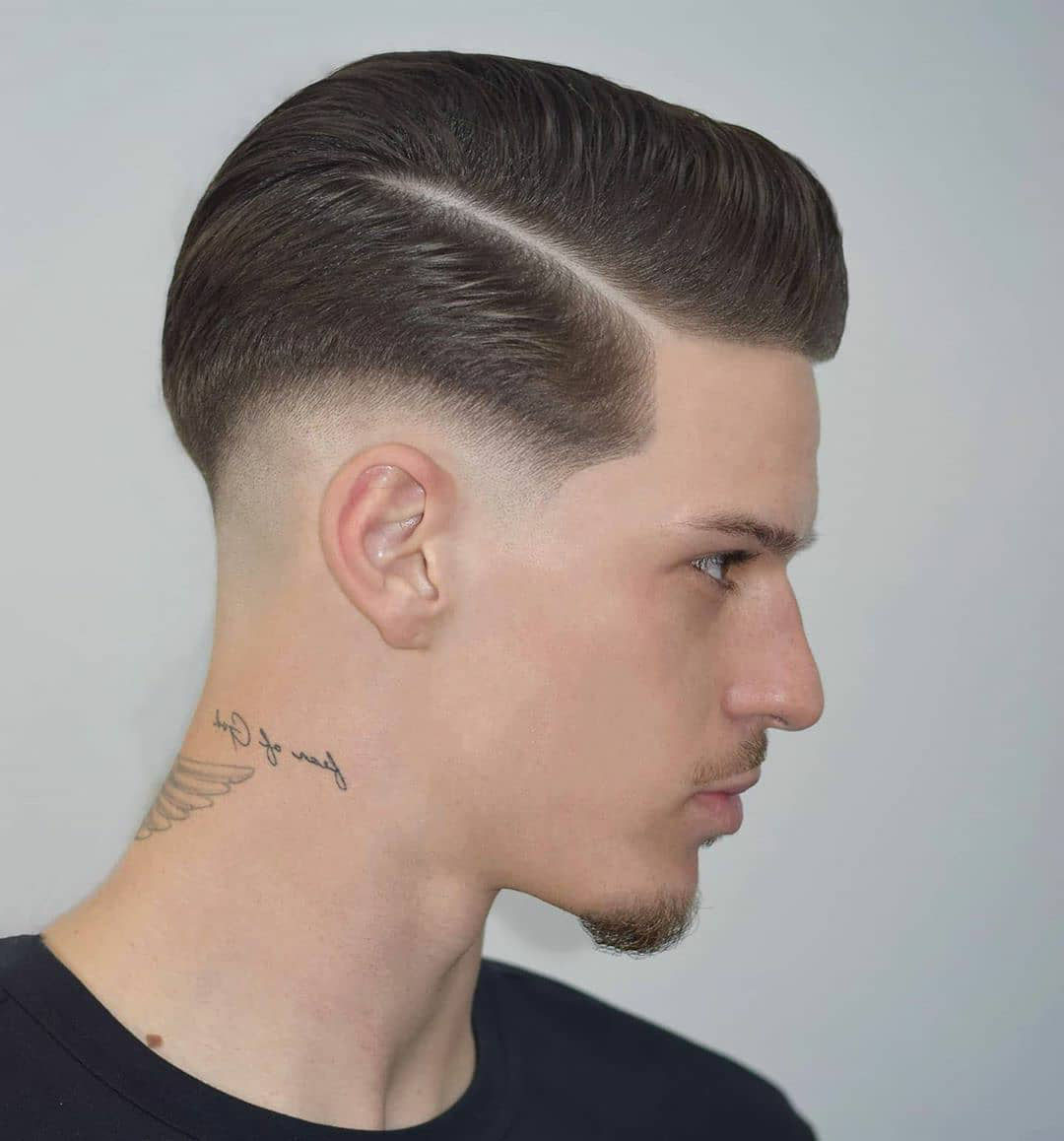 Taper Fade + Comb Over Haircut for Men