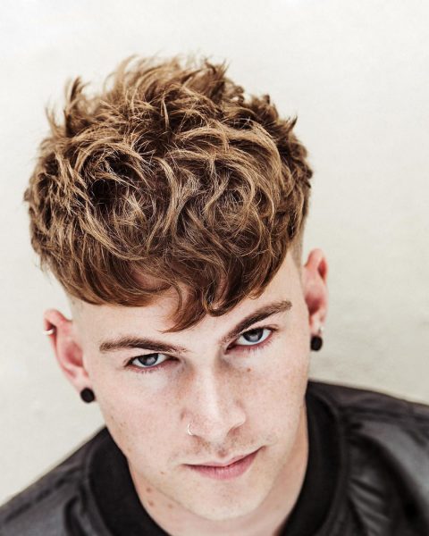 Textured Top Hairstyle for Red Hair Guys