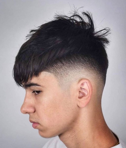 A taper fade haircut for boys.