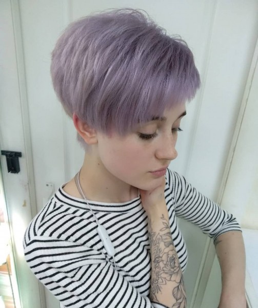A lovely pixie hair cut for females.