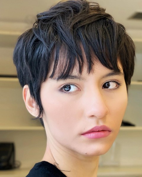 Nice and elegant short pixie haircuts.