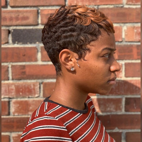 Short pixie haircuts for African American women.