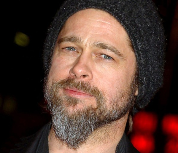 A long beard style of Brad Pitt.