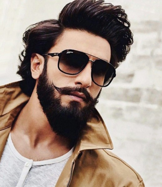 A Ranveer Singh long beard look.