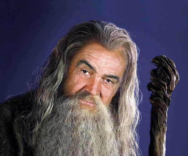 A long bearded look like Sean Connery wears.