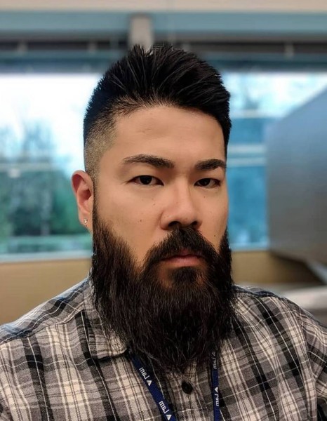 A full beard for Asian men.