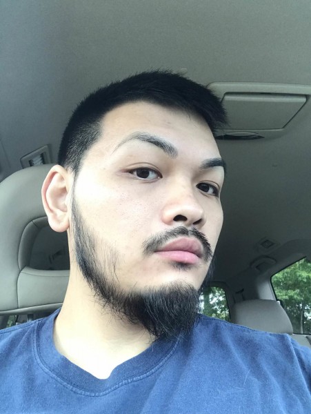 A short beard for Asian men.