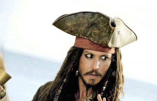 A full beard of Johnny Depp.