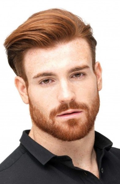 A short ginger beard for modern men.