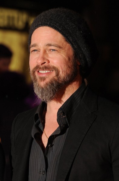A full beard like Brad Pitt has.