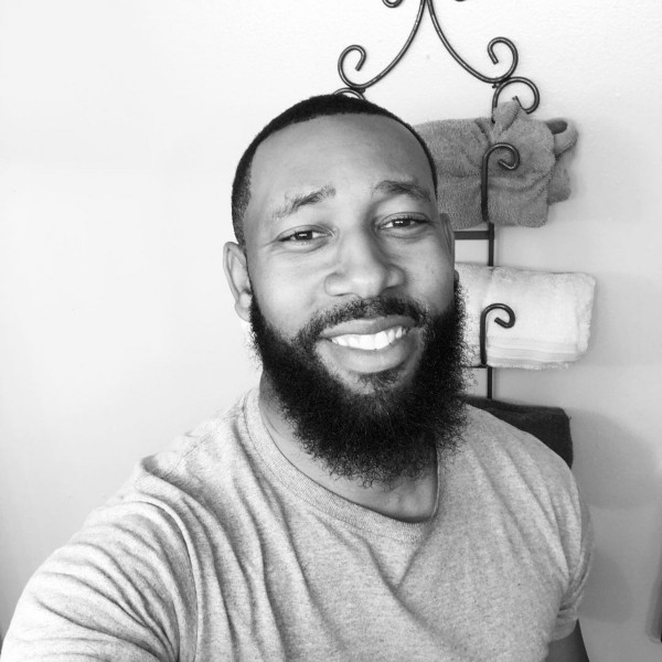 A good-looking black male beard.