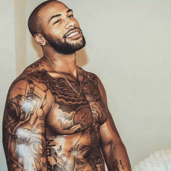 A hot sexy black man with a nice beard.